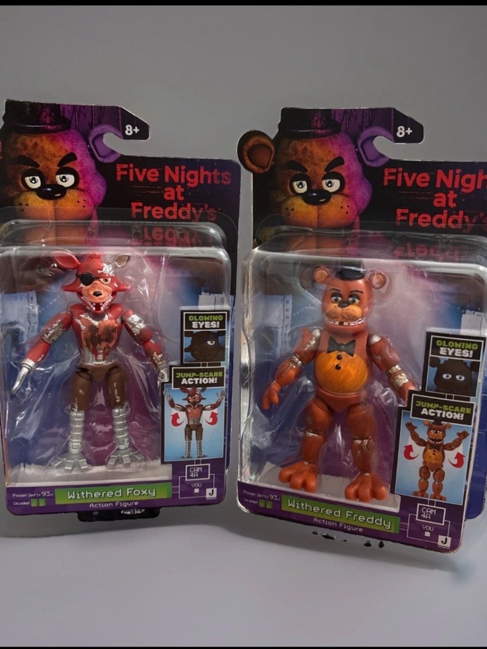 Five Nights At Freddy’s Jazwares FNAF Withered Freddy & Foxy 5-in Action Figures